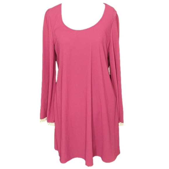 NWT Umgee Long Sleeve Open Back Dress S - Picture 1 of 11